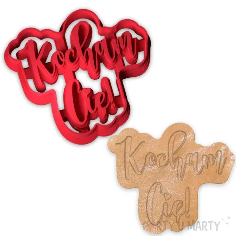 xx foremka walentynkowa napis kocham cie