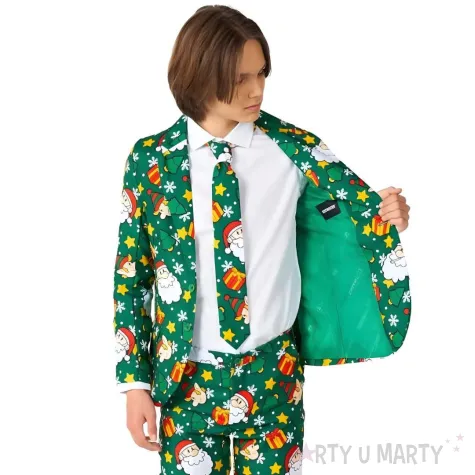 xx garnitur boys santa elves green rozm eu122 128 134 140 m
