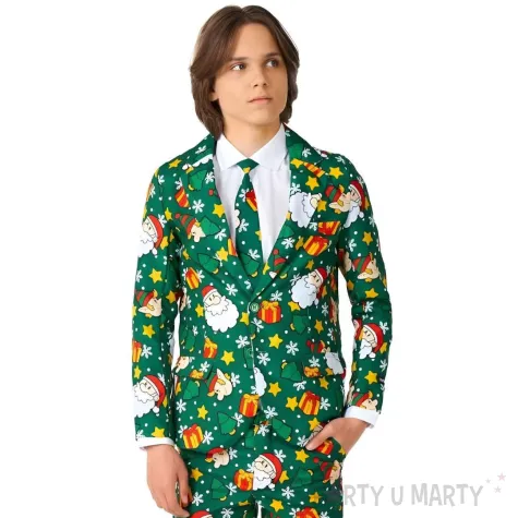 xx garnitur boys santa elves green rozm eu122 128 134 140 m