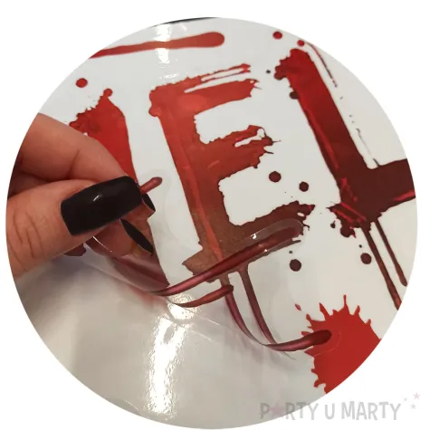 xx halloweenowa dekoracja elektrostatyczna help