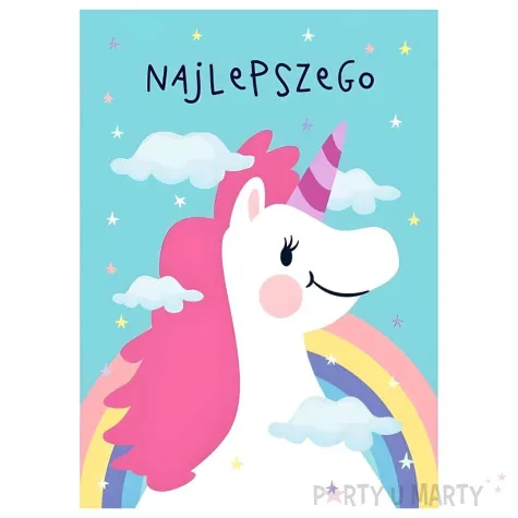 xx hko kartka okolicznosciowa b6 jednorozec 1 szt