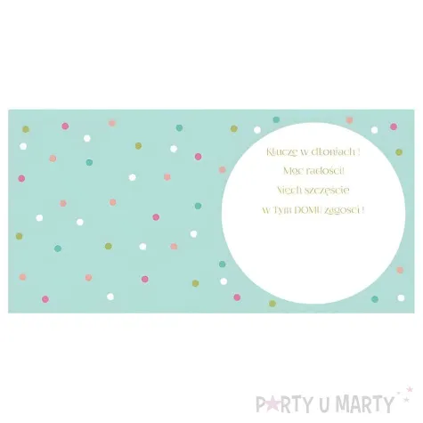 xx hko kartka okolicznosciowa kw dom klucze 1 szt