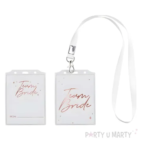 xx identyfikator team bride 8 7x12 5cm 1 op 4 szt