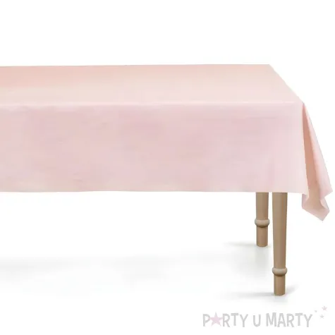 xx jednorazowy obrus 180x120 cm jasny roz