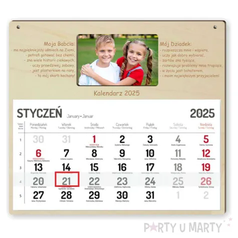 xx kalendarz babci i dziadka zalety