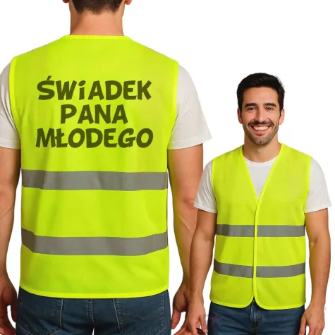 xx kamizelka odblaskowa swiadek pana mlodego