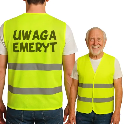 xx kamizelka odblaskowa uwaga emeryt