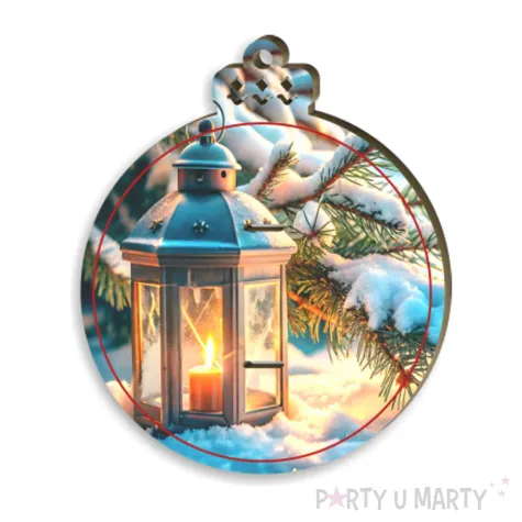 xx karnet na banknot bombka lampion