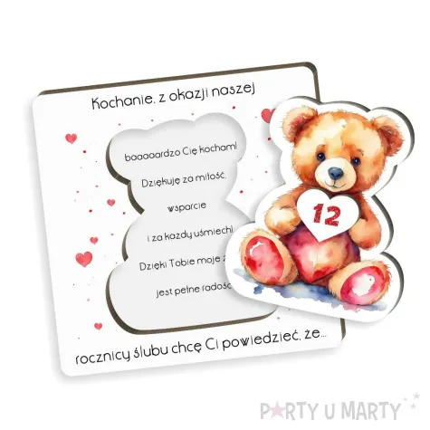 xx kartka mi na dowoln rocznic lubu