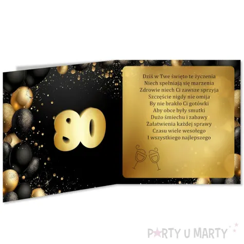 xx kartka okolicznosciowa 80 urodziny