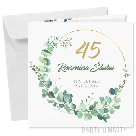 xx kartka okolicznosciowa rocznica slubu 45