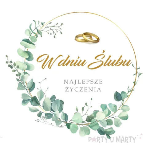 xx kartka okolicznosciowa slub eukaliptus