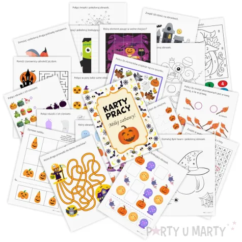 xx karty pracy halloween x20 a5