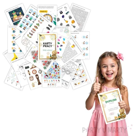 xx karty pracy sylwesterowo swiateczne