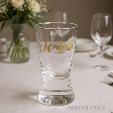 xx kieliszek do wodki wujek gold wedding