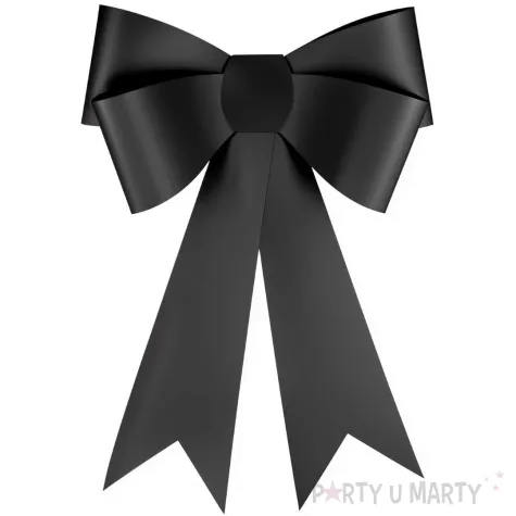 xx kokarda dekoracyjna diy czarna 55x71 cm