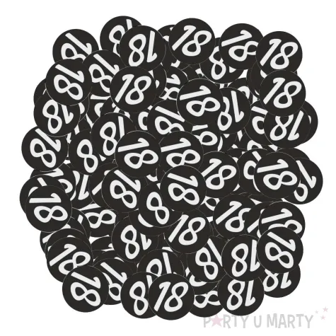 xx konfetti 18 urodziny glamour birthday
