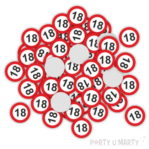 xx konfetti 18 urodziny traffic