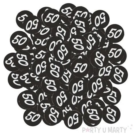 xx konfetti 50 urodziny glamour birthday