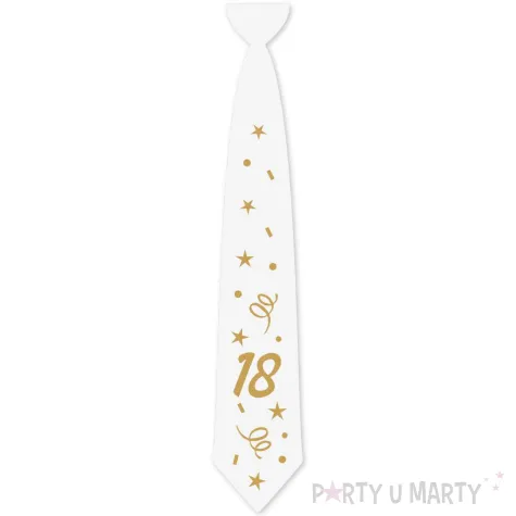 xx krawat bialy glamour birthday 18