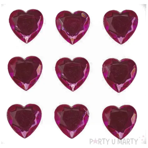 xx krysztalki samoprzylepne serca 8x8mm 627671