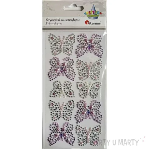 xx krysztalki titanum motyle 627653