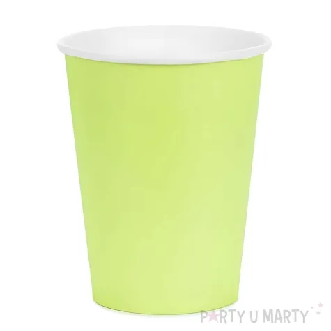 xx kubeczki papierowe jasny zielony 250ml 1 op 6 szt