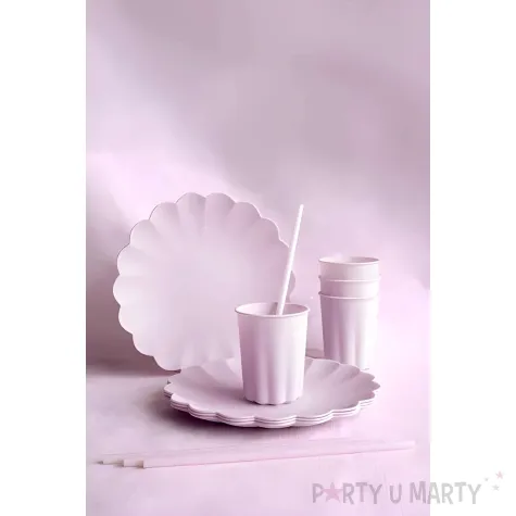 xx kubeczki plastikowe falbanka 220 ml fioletowy 1 op 4 szt