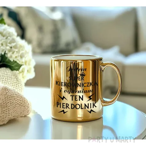 xx kubek zloty super kierowniczka