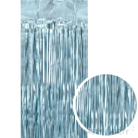 xx kurtyna party niebieski 100x200cm
