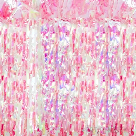 xx kurtyna party opalizujacy rozowy 100x200cm