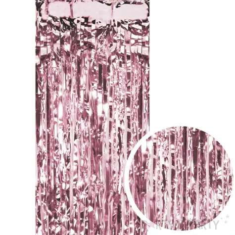 xx kurtyna party rozowe zloto 100x200cm