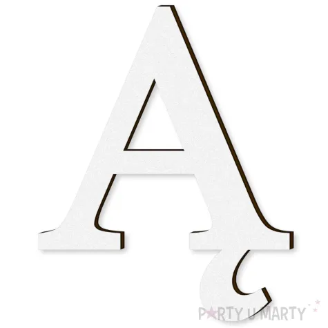 xx litera laminowana times a bialy rozm l