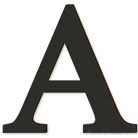 xx litera laminowana times a czarny rozm m