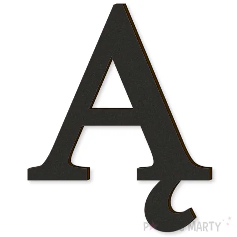 xx litera laminowana times a czarny rozm m