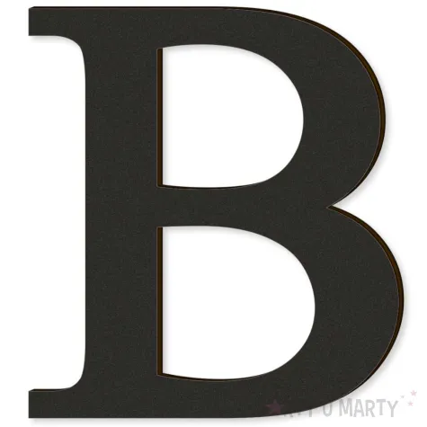 xx litera laminowana times b czarny rozm s