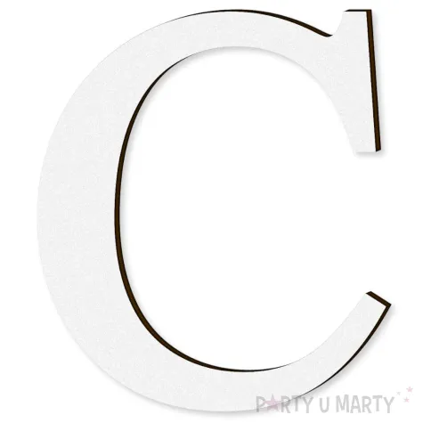 xx litera laminowana times c bialy rozm xl