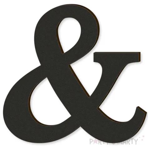 xx litera laminowana times czarny rozm s