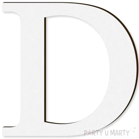 xx litera laminowana times d bialy rozm l