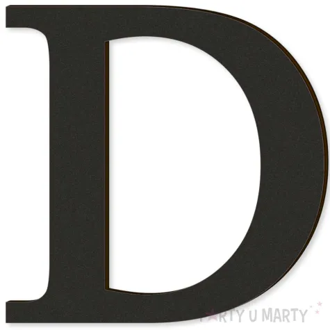xx litera laminowana times d czarny rozm xl