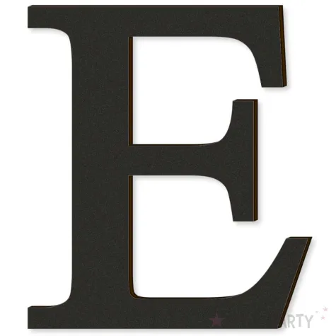 xx litera laminowana times e czarny rozm xl