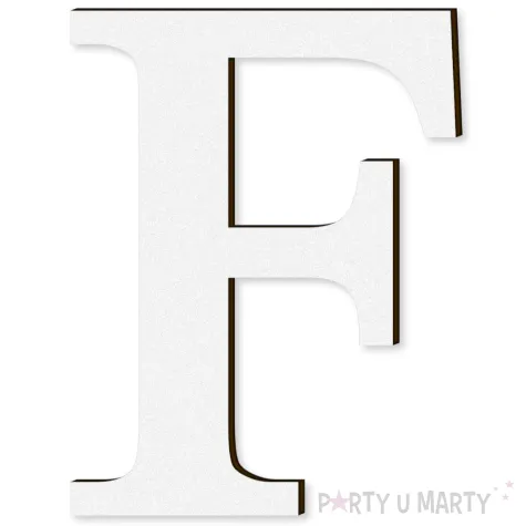 xx litera laminowana times f bialy rozm xl