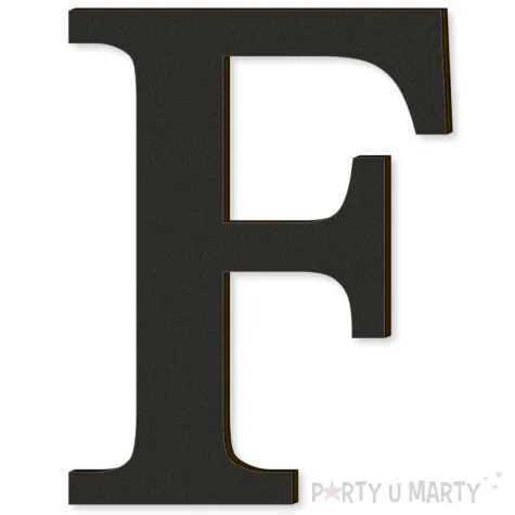 xx litera laminowana times f czarny rozm m