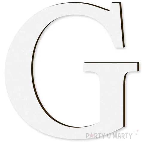 xx litera laminowana times g bialy rozm s