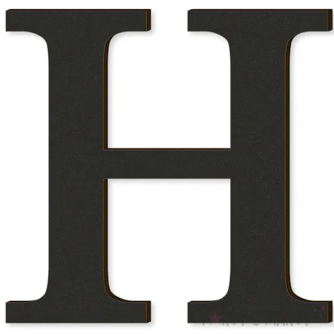 xx litera laminowana times h czarny rozm l