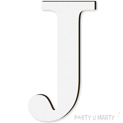 xx litera laminowana times j bialy rozm s