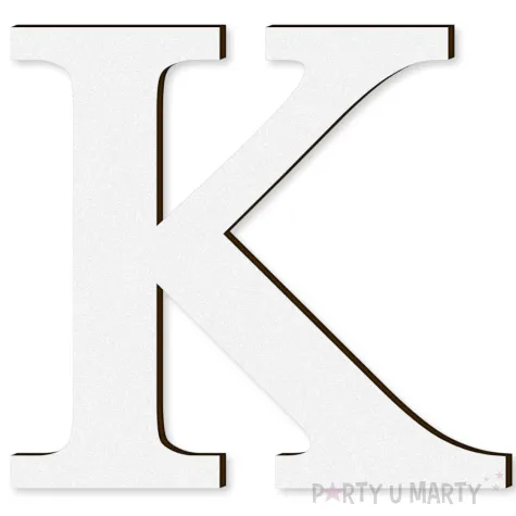 xx litera laminowana times k bialy rozm s