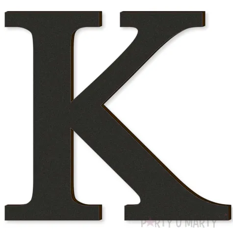 xx litera laminowana times k czarny rozm m