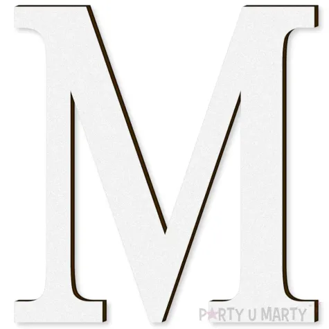 xx litera laminowana times m bialy rozm s