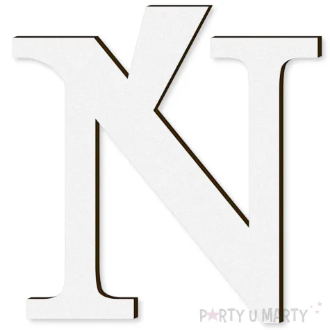 xx litera laminowana times n bialy rozm s